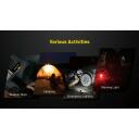 Nitecore NWL20 600 лм LED, 93 м дальность света, 5000 мАч аккумулятор, водонепроницаемый, USB зарядка, черный/желтый