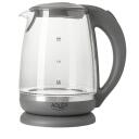 Adler | Kettle | AD 1286 | Standard | 2200 W | 2 L | Plastic/Glass | 360&deg; rotational base | Grey