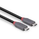 Lindy USB4 240W Type C kabelis 36957 1.5m, 40Gbps, juodas, USB Type 4 C vyri&scaron;ki jungtys