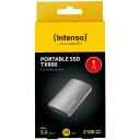 Intenso V&auml;line SSD TX800 3828460 1 TB, USB Type-C, USB 3.2 Gen 2x2, 2.1 Gbit/s, Alumiinium, L&ouml;&ouml;gikindel, exFAT
