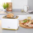 Petra Tosteris PT5032WVDE, 930W, balta, zelta, elektroniskā vadība, atkausē&scaron;ana, izņemama drupaču paplāte, atkārtota sildī&scaron;ana