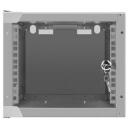 Lanberg Seinale paigaldatav rack WF10-2304-10S, 280mm, 310mm, 4U, kuni 20kg, IP20, Karastatud klaas, 2 vertikaalset riba