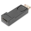 Digitus DisplayPort HDMI adapter AK-340602-000-S, 1080p, 60Hz, must, DP HDMI, &uuml;hilduv PC, monitoriga