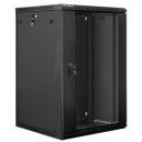 Lanberg Rack kapp 19" seinakinnitus WF01-6618-10B, 18U, 600x600, must, 180&deg; avamine