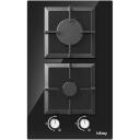 Iseasy gaasipliit MGBG-312S2C, 1x1kW, 1x2.7kW, automaatne gaasi v&auml;ljal&uuml;litus, elektrooniline s&uuml;&uuml;de, klaaspind