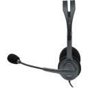 Logitech k&otilde;rvaklapid 981-000593 3.5mm, 2.35m kaabel, 20-20000Hz, reguleeritav alus, p&ouml;&ouml;ratav mikrofon