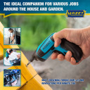 Akumulatora skrūvgriezis ar TORX® un Pozidriv profilu, 9230B-1, 1.5 m USB uzlādes kabelis, 4.5 Nm griešanas moments, 180 apgr./min, 2.5 Ah akumulators