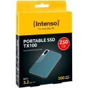 Intenso V&auml;line SSD 3826440 250GB, USB 3.2 Gen 1, lugemise kiirus 500 MB/s, &scaron;okikindel, exFAT