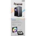 Zalman Datoru korpuss S5 Black, 2x3.5", 6x2.5", 7 sloti, 1xUSB 3.0, 2xUSB 2.0, RGB, 465x212x398mm, Melns