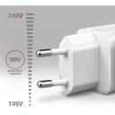Axagon Laadija ACU-PQ20W 20W, Sissejuhatav pinge 100-240V, 2 USB porti, Kiire laadimine, &Uuml;lekoormuse kaitse, &Uuml;lekuumenemise kaitse