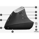 Logitech USB optiline hiir MX Vertical 910-005448, 4000 DPI, 10m traadita ulatus, 4 programmeeritavat nuppu, ergonoomiline disain