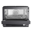 Freestanding convection and grill microwave oven for versatile cooking with 25 L capacity 1000 W power and black premium design MSO25H Midea