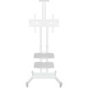 Onkron TV stovas TS1552-W, 40-70 colių, maksimali apkrova 60.5 kg, auk&scaron;čio reguliavimas 1200-1500 mm, 2 AV lentynos