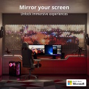 Svētku dekora viedais LED animāciju panelis 480 RGB diodes 36 W 1×1 m melns USB-C TWW480STP-TEU Twinkly