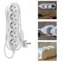 Emos Ilgintuvas P0523R, 3m, 5&times;2P+PE VOKI&Scaron;KAS, PVC, 3680W, vaikų apsauga