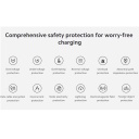 Compact wireless charging stand with 80 W fast Qi wireless charging adaptive dual coils and USB-C port Adaptive Wireless Charging Stand 80W White BHR8304GL Xiaomi