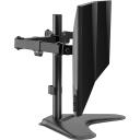 Sbox Monitora stiprinājums LCD-F024-2, 2 ekrāni, 17-32 collas, 2x9kg, 100x100, melna, tērauds/plastmasa, kabeļu pārvaldība