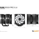 Be Quiet Кулер для процессора Pure Rock Pro 3 LX BK043, 2 вентилятора, 105.1 м&sup3;/ч, 34.8dB(A), 6 тепловых трубок