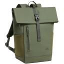 Rivacase Seljakott Eden-Eco 7826 GREEN, 17L, 14", veekindel, ergonoomiline disain, kaks k&uuml;lgmist taskut