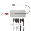 Lindy dokas stotis 43360, 2 HDMI, 1 RJ45, 1 USB-C, 2 USB 3.2, 1 garsojimo lizdas, 100W įkrovimas