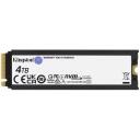 Kingston RENEGADE SSD, SFYRDK/4000G, 4TB, 7300MB/s, 7000MB/s, 1000000 IOPS, PCIe 4.0, M.2 2280, 3D TLC, Phison E18