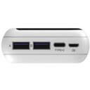 Navitel Power Bank PWR20 MX White, 20000mAh, 3.7V, 74Wh, 2xUSB-A, kahepoolsed USB-C, mikro-USB
