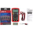Uni-T digitālais multimetrs UT131C, 250V AC/DC, 10A DC, 20M&Omega;, temperatūra -40...1000&deg;C, ergonomisks, LCD displejs