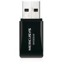 Mercusys Traadita Mini USB Adapter MW300UM, 300 Mbit/s, 2.4 GHz, USB, Must, CE, ROHS