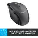 Logitech USB laserhiir M705/BLACK 910-001949, 1000 DPI, 7 nuppu, 10m traadita ulatus, AA aku