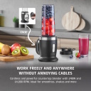 Kompakts bezvadu galda blenderis Click & Blend 240 W Tritan 0.5 L nerūsējošais tērauds matēti melns 03622 Caso