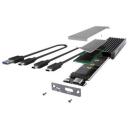 Raidsonic Icy Box SDD cietā diska korpuss IB-1817MC-C31, 10 Gbit/s, 1 x M.2, pelēks, USB-C 3.1