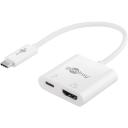Goobay USB-C HDMI adapteris 62110, 4k, 60 Hz, USB-C, HDMI, 60 W, balts