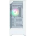Zalman Корпус компьютера P40 PRISM WHITE, 3x3,5'' отсеки, 1x120mm вентилятор, ARGB, ATX, mATX, Mini-ITX