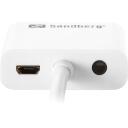 Sandberg HDMI į VGA+Audio keitiklis 508-77, HDMI A tipo patinas, VGA, 3,5 mm, RoHS