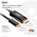 Кабель Club3D HDMI на USB-C CAC-1334 1.8м, HDMI Type A, USB Type-C, сертифицирован по стандартам ROHS, FCC, CE EMI