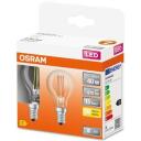 Osram LED pirn P40 5434288, 4W, 470Lm, E14, soe valge, selge, 2tk