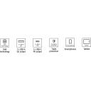Emos Универсальное USB настенное зарядное устройство GaN V02G20, 20 Вт, 100-240 В, 2xUSB, быстрая зарядка, защита от перегрузки