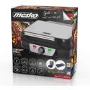 Mesko Grill MS 3050, 1800 W, Must/roostevaba teras, 180&deg; avamine, reguleeritav termostaat, kergesti puhastatav, mitte kleepuv kate