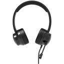 Port Connect Ērta biroja austiņas 901605, 20-20kHz, 32&Omega;, Iebūvēts mikrofons, Vadu savienojums, Melna