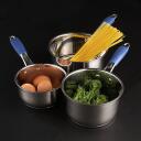 Russell Hobbs sautē&scaron;anas katliņu komplekts RH01178EU, 16cm, 18cm, 20cm, nerūsējo&scaron;ais tērauds, silikona rokturi