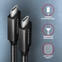 Axagon кабель USB-C к USB-C 1м 100Вт, 2 USB-C разъема, черный, 20Гбит/с, 5А, 4K HD видео