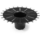 Lamela Цветочный горшок Mira 9279050, 145mm, 172mm, 1.5L, круглый, серый, пластик