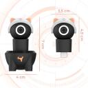 Subsonic Vebkamera SA5752-2, 1080p, 30fps, USB Type-C, sarkans, auto fokuss, sejas izseko&scaron;ana, privātuma pārsegs