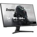 Iiyama G2441HSU-B1 LCD monitors, 60.5 cm, 1920 x 1080 px, IPS, 144 Hz, 1 ms, 2 skaļruņi, 1 HDMI, 1 DP, 2.0 USB centrmezgls