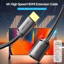 Vention HDMI-A isane HDMI-A emane 4K kaabel 1 m must, 18 Gbit/s, 3D, 60 Hz, kuldkontaktid
