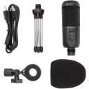 White Shark Mikrofonas TAUS, 14mm, kardioidinis, 20Hz-20kHz, -13.5dB, 93.5dB, 192kHz/24bit, USB A-B 1.5m