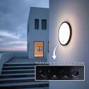 Maclean LED lampa ar kustību sensoru, MCE525 B, 10W, 1000lm, IP65, neitrāla krāsa, 9m, 140&deg;, sienas montāža