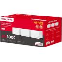 Mercusys HaloH85X mesh sistēma MERC-HaloH85X(3-pack), 574 Mbit/s, 2402 Mbit/s, 3x RJ-45, 30 dBmW, 2.4 GHz / 5 GHz
