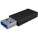 Raidsonic ICY BOX adapteris USB 3.1 (Gen 2), IB-CB015, 10 Gbit/s, melns, USB-C sievie&scaron;u, USB-A vīrie&scaron;u