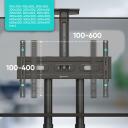 Onkron TV alus TS1551-B, 40-70 tolli, maksimaalne koormus 55.5 kg, VESA 100x100-600x400 mm, k&otilde;rguse reguleerimine 1200-1500 mm